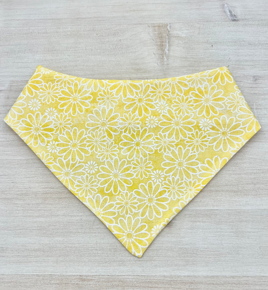 Reversible Yellow Daisy Bandana