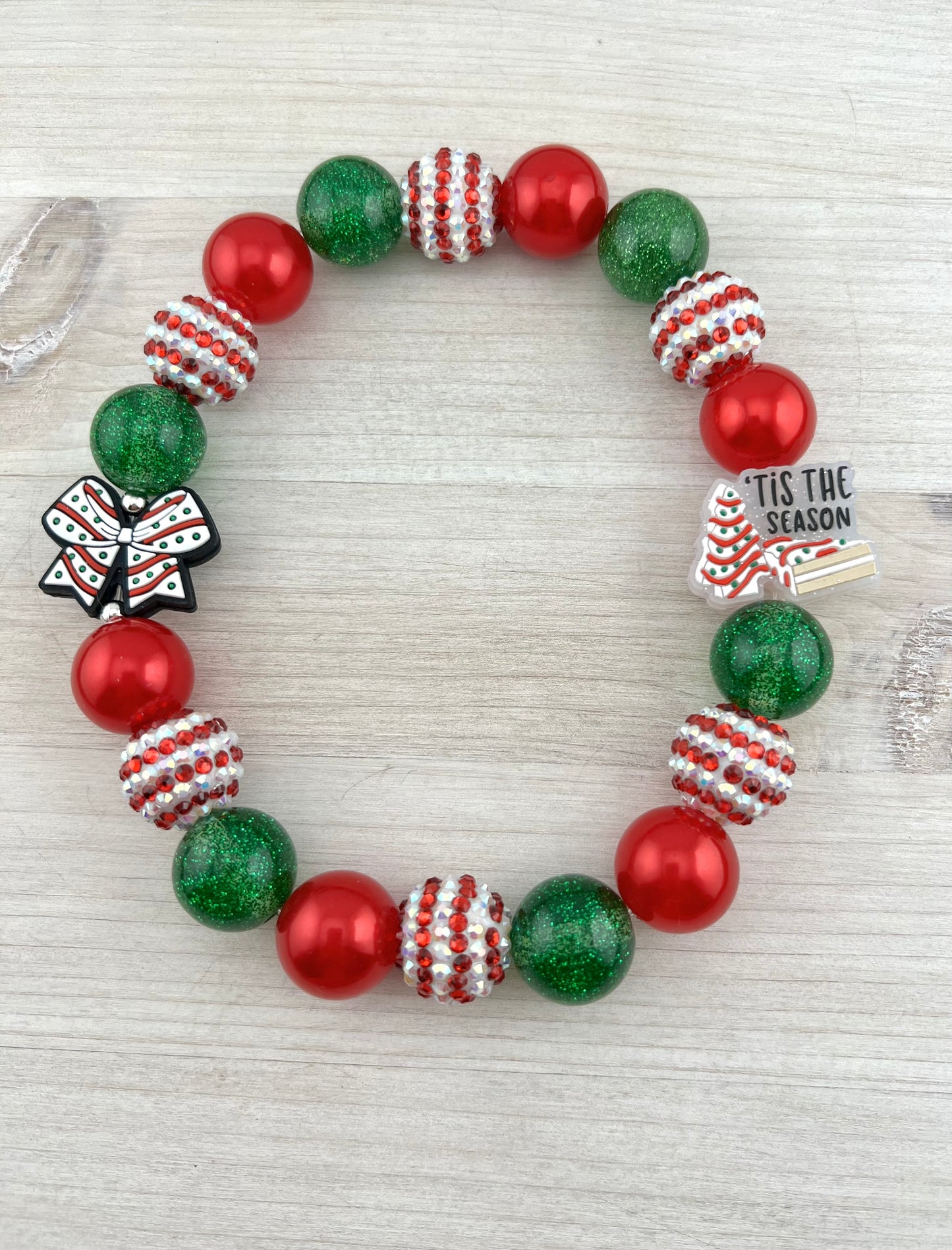 CHRISTMAS CAKE DOG NECKLACE