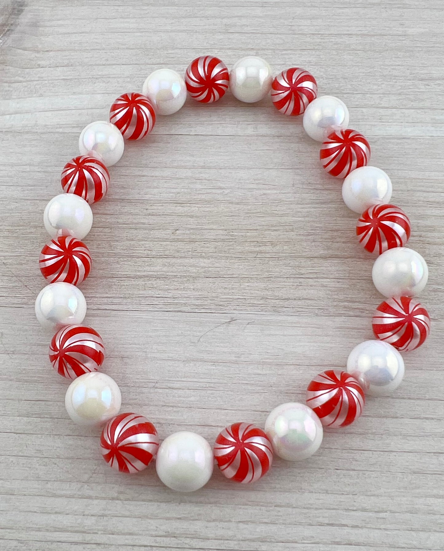 MINI PEPPERMINT SWIRL DOG NECKLACE