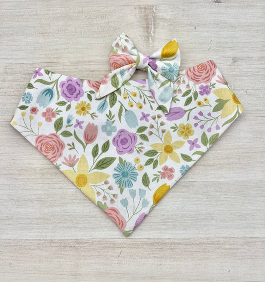 Reversible Spring Bouquet Bandana
