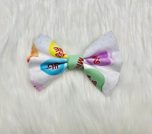 Conversation Heart Bow