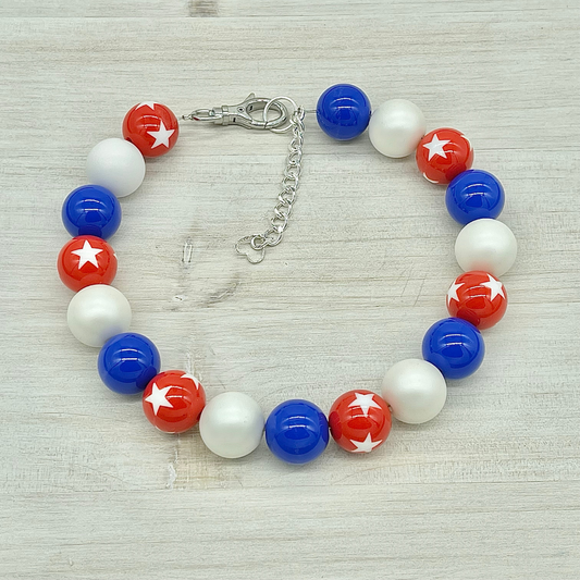 FOURTH OF JULY - STARS & STRIPES NECKLACE