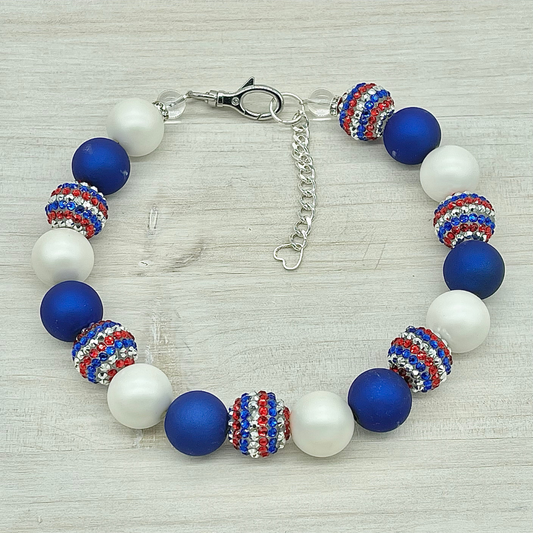 FOURTH OF JULY - AMERICAN GLITZ NECKLACE