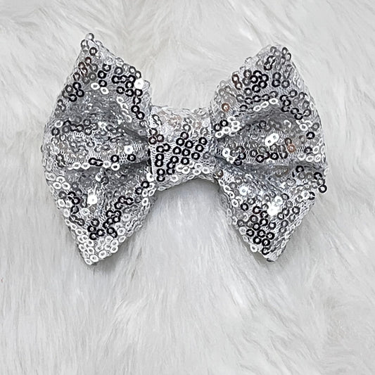 SPARKLE BOW - SILVER