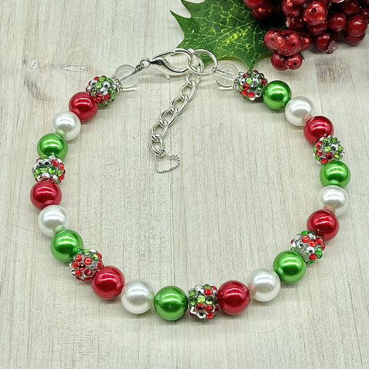 MINI CHRISTMAS CONFETTI 12MM NECKLACE