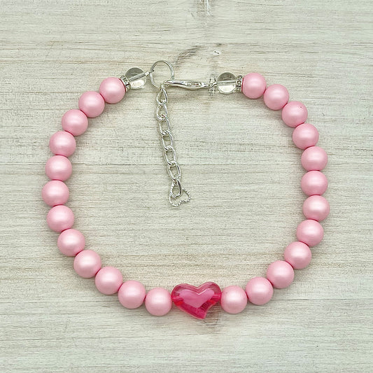 Mini Pink Pearl with Heart